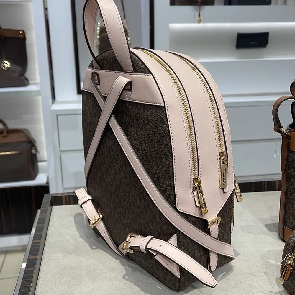 Michael Kors Backpack Bag Jaycee Md Backpack Powder Blush 35S2G8TB2B